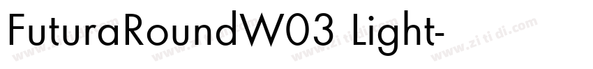 FuturaRoundW03 Light字体转换